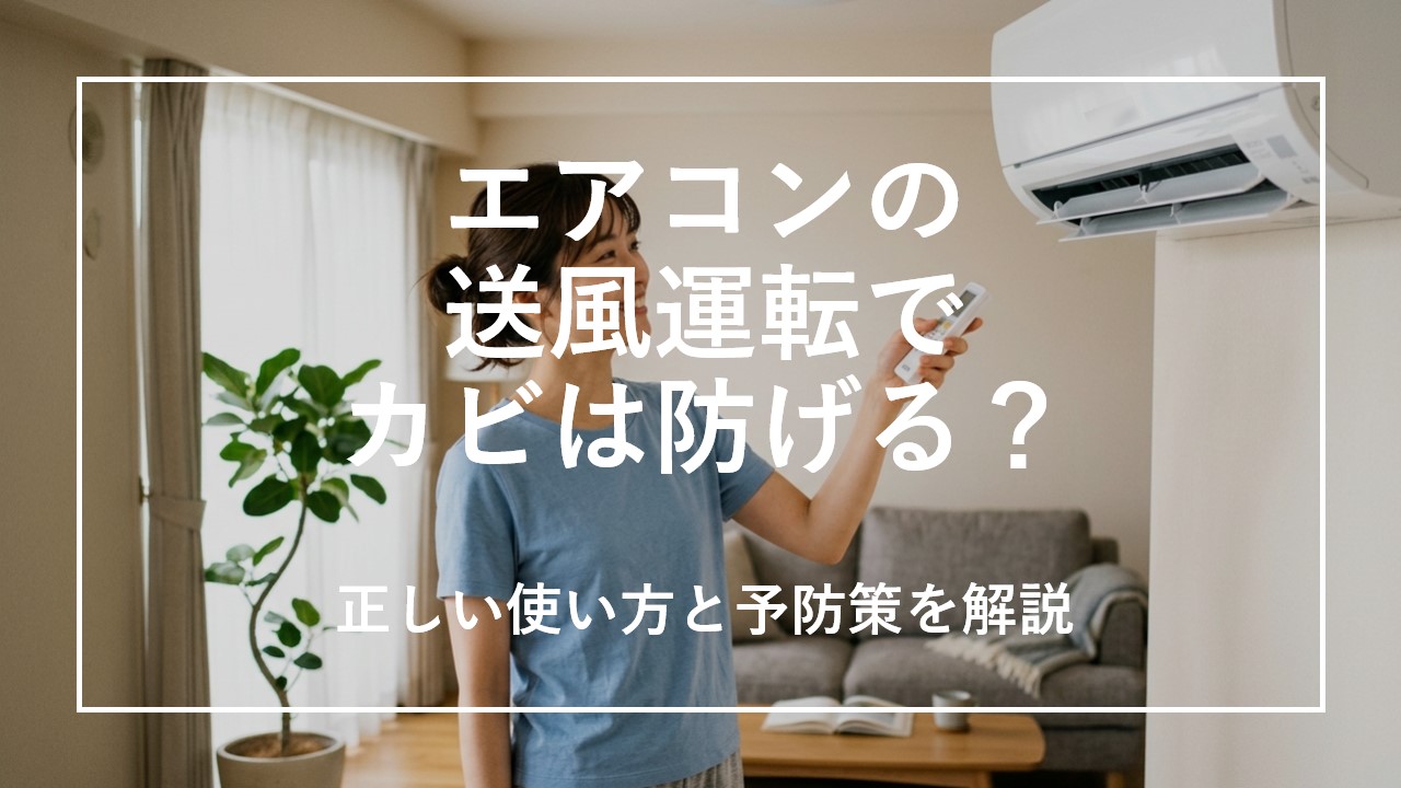 エアコンの送風運転でカビは防げる？正しい使い方と予防策を解説のサムネイル画像