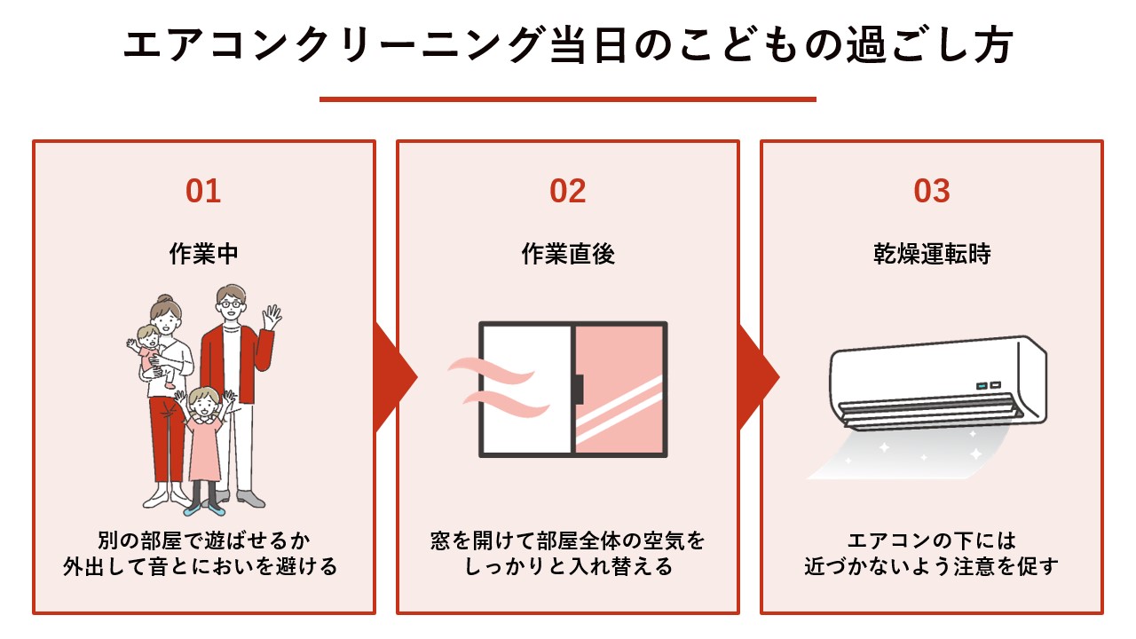 エアコンクリーニング当日のこどもの過ごし方