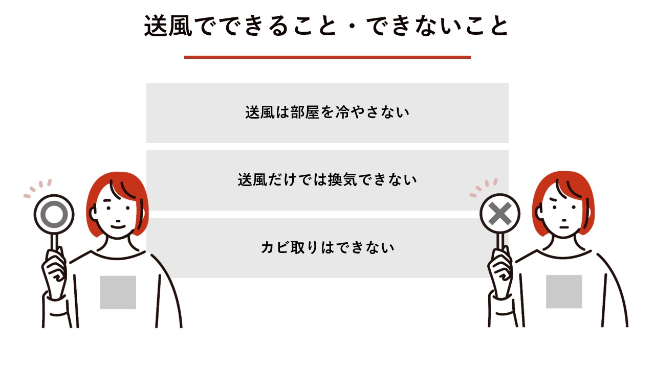 送風でできること・できないこと