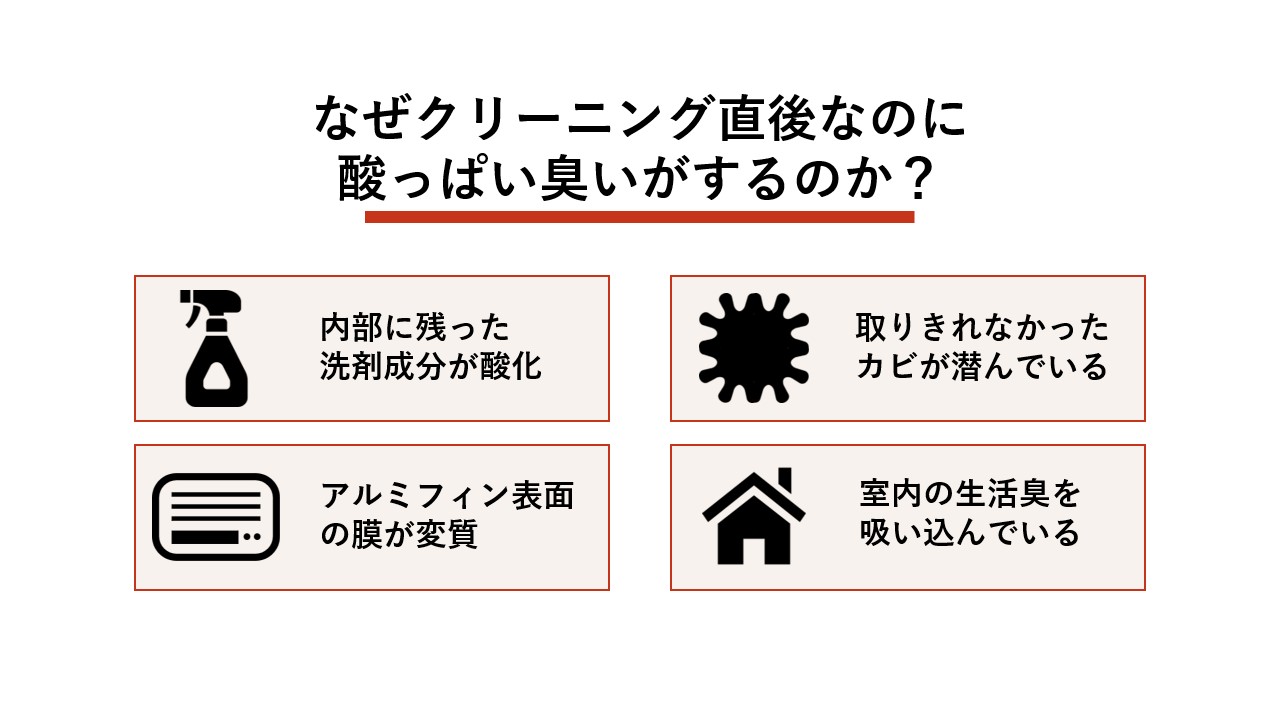なぜクリーニング直後なのに酸っぱい臭いがするのか？ 